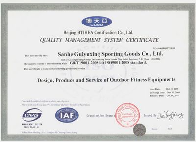 ISO 9001 - Quality and Safety System Certification
